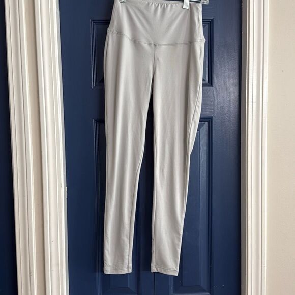 Zenana High Rise Full Length Leggings Grey Size S NWT - Picture 1 of 5